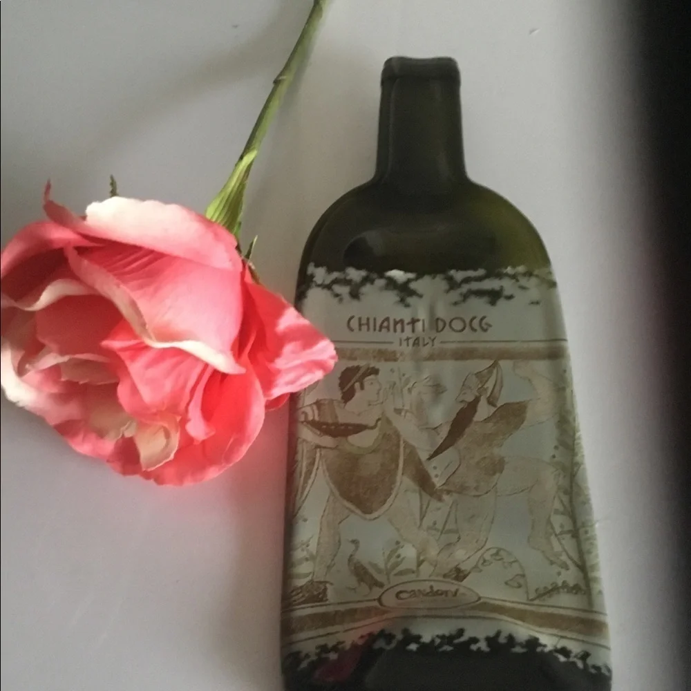 💐MELTED CHIANTI 🍷WINE BOTTLE CHEESE‎ 🧀 TRAY💐